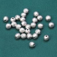 Sterling Silver Spacer Beads, 925 Sterling Silver, Round, Antique finish, DIY, original color, 5mm 