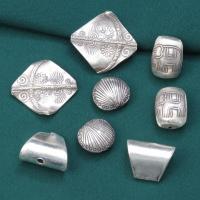 Sterling Silver Beads, 925 Sterling Silver, Antique finish, DIY original color 
