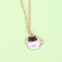 Enamel Zinc Alloy Necklace, with 5cm extender chain, fashion jewelry Approx 45 cm 