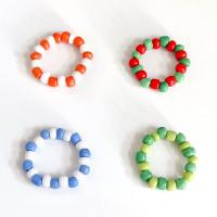 Унисекс палец кольцо, Seedbead, Богемный стиль & Женский, Много цветов для выбора, размер:8, продается PC