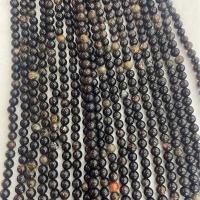 Einzelne Edelstein Perlen, Biotit, rund, DIY & verschiedene Größen vorhanden, gemischte Farben, Länge:ca. 38 cm, verkauft von Strang