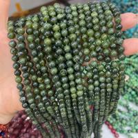 Jade Canada Bead, Round, DIY deep green Approx 38 cm 