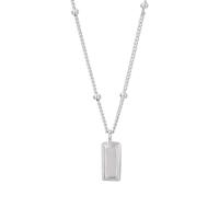 Sterling Silver Jewelry Necklace, 925 Sterling Silver, plated, fashion jewelry & for woman Approx 17.71 Inch 