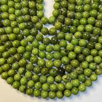 Kanada Jade Perle, Kanadische Jade, rund, poliert, DIY & verschiedene Größen vorhanden, Länge:ca. 38 cm, verkauft von Strang