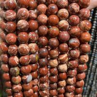 Perles de pierre gemme unique, Pierre peau de serpent, Rond, poli, DIY & normes différentes pour le choix Environ 38 cm, Vendu par brin