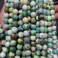 Single Gemstone Beads, Apatites, Round, polished, DIY Approx 38 cm 