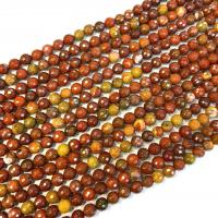 Rote Jaspis Perle, Roter Jaspis, rund, poliert, DIY & verschiedene Größen vorhanden, Länge:ca. 38 cm, verkauft von Strang