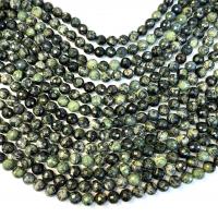 Jaspis Kambaba Perlen, Kambaba+Jasper, rund, poliert, DIY & verschiedene Größen vorhanden, Länge:ca. 38 cm, verkauft von Strang