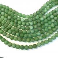 Perle en aventurine verte, Rond, poli, DIY & normes différentes pour le choix & givré Environ 38 cm, Vendu par brin