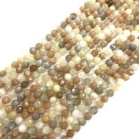 Perles Pierre de lune, Moonstone, Rond, poli, DIY & normes différentes pour le choix, multicolore, 8mm Environ 38 cm, Vendu par brin