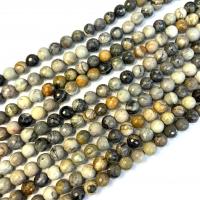 Perles de jaspe Picasso, Rond, poli, DIY & normes différentes pour le choix Environ 38 cm, Vendu par brin