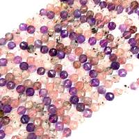 Einzelne Edelstein Perlen, Super Sieben Kristall, poliert, DIY, 8mm, Länge:ca. 38 cm, ca. 47PCs/Strang, verkauft von Strang