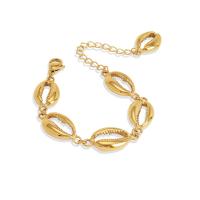 Stainless Steel Chain Bracelets, 304 Stainless Steel, with 6cm extender chain, Vacuum Ion Plating, fashion jewelry & for woman, golden Approx 14 cm 