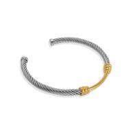 Stainless Steel Cuff Bangle, 304 Stainless Steel, 18K gold plated, fashion jewelry & for woman, Inner Approx 56mm [