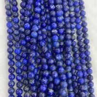 Natürlichen Lapislazuli Perlen, rund, DIY & verschiedene Größen vorhanden, Lapislazuli, Länge:ca. 38 cm, verkauft von Strang
