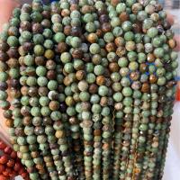 Opal Perlen, grüner Opal, rund, DIY & verschiedene Größen vorhanden & facettierte, gemischte Farben, Länge:ca. 38 cm, verkauft von Strang