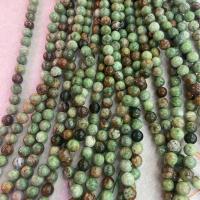Opal Perlen, grüner Opal, rund, DIY & verschiedene Größen vorhanden, gemischte Farben, Länge:ca. 38 cm, verkauft von Strang