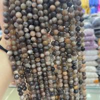 Natural Moonstone Beads, Elestial Skeletal Black Moonstone, Round, DIY mixed colors Approx 38 cm 