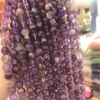Phantom Quarz Perlen, Lila+Phantom+Quarz, rund, DIY & verschiedene Größen vorhanden, violett, Länge:ca. 38 cm, verkauft von Strang