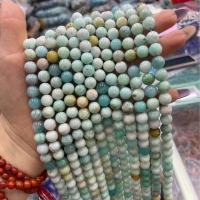 Amazonit Perlen, rund, DIY & verschiedene Größen vorhanden, gemischte Farben, Länge:ca. 38 cm, verkauft von Strang