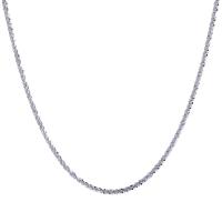 Cubic Zircon Micro Pave Sterling Silver Necklace, 925 Sterling Silver, fashion jewelry & micro pave cubic zirconia & for woman 