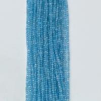 Einzelne Edelstein Perlen, Topaze, Quadrat, DIY & verschiedene Größen vorhanden, blau, Länge:39 cm, verkauft von Strang