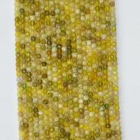 Opal Perlen, rund, DIY & verschiedene Größen vorhanden, gelb, Länge:ca. 38-39 cm, verkauft von Strang