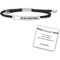 Bracelets tissés en chaîne, Acier inoxydable 304, avec corde en nylon, avec 6cm chaînes de rallonge, Réglable & bijoux de mode, plus de couleurs à choisir Environ 17.5 cm, Vendu par PC