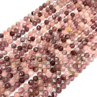 Perles nature de couleur Mix, Strawberry Quartz, Rond, DIY, 8mm Environ 38 cm, Environ Vendu par brin