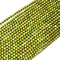Türkis Naturperlen, rund, poliert, DIY & verschiedene Größen vorhanden, grün, Länge:ca. 38 cm, verkauft von Strang[