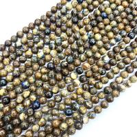Perles de pierre gemme unique, Iolite, Rond, poli, DIY & normes différentes pour le choix, grade B Environ 38 cm, Vendu par brin