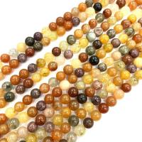 Single Gemstone Beads, Fukurokuju, Round, polished, DIY Approx 38 cm 