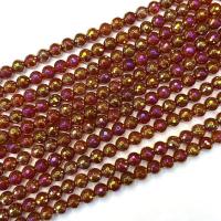 Achat Perlen, rund, poliert, beschichteten & DIY & verschiedene Größen vorhanden, Länge:ca. 38 cm, verkauft von Strang