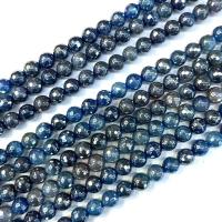 Perles agates, Agate, Rond, poli, enrobé & DIY & normes différentes pour le choix, bleu Environ 38 cm, Vendu par brin