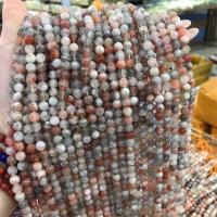 Perles de pierre gemme unique, Aru sandstone, Rond, DIY & normes différentes pour le choix, couleurs mélangées Environ 38 cm, Vendu par brin