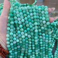 Australie Jade naturelle, Rond, DIY, vert, 8mm Environ 38 cm, Vendu par brin