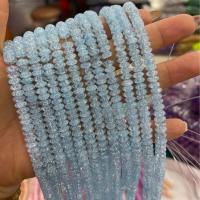 Perles en verre craquelé, abaque, envoyé au hasard & DIY & normes différentes pour le choix, couleurs mélangées Environ 38 cm, Vendu par brin
