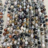Perles de pierre gemme unique, Oeil d Eagle pierre, polygone, DIY & normes différentes pour le choix & facettes, couleurs mélangées Environ 38 cm, Vendu par brin