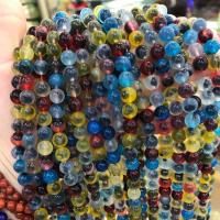 Perles agates, Agate, Rond, DIY, couleurs mélangées, 6mm Environ 38 cm, Vendu par brin