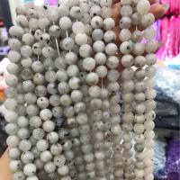Perles Pierre de lune, Moonstone, Rond, DIY & normes différentes pour le choix, couleurs mélangées Environ 38 cm, Vendu par brin