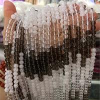 Perles en verre craquelé, Rond, DIY & normes différentes pour le choix, couleurs mélangées Environ 38 cm, Vendu par brin