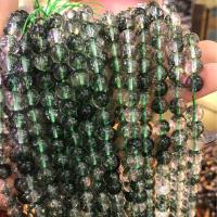 Стеклянные бусины, имитирующие драгоценные камни, Стеклянный, Круглая, DIY & разный размер для выбора, разноцветный, длина:Приблизительно 38 см, продается Strand