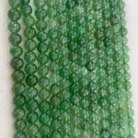 Gemischte Farbe Quarz Perlen, Strawberry Quartz, rund, DIY & verschiedene Größen vorhanden, grün, Länge:ca. 38 cm, verkauft von Strang