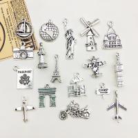 Zinc Alloy Jewelry Pendants, 17 pieces & DIY Approx 