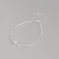 Sterling Silver Bracelets, 925 Sterling Silver, with 1.18inch extender chain, fashion jewelry & for woman Approx 6.29 Inch 