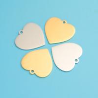 pendentifs de cœur en inox , Acier inoxydable 304, coeur, Placage, DIY & styles différents pour le choix, plus de couleurs à choisir Environ 50 cm, Vendu par PC