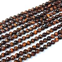 Tiger Eye Beads, Round, polished, DIY & faceted, red, Grade A Approx 38 cm 