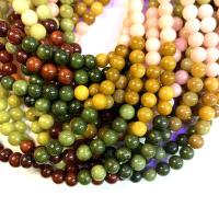 Perles de pierre gemme unique, jade, Rond, DIY & normes différentes pour le choix Environ 38 cm, Vendu par brin