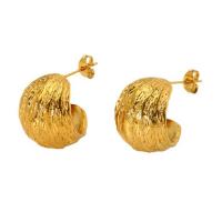 Edelstahl Stud Ohrring, 304 Edelstahl, 18K vergoldet, Modeschmuck & für Frau, keine, 19x19mm, verkauft von Paar