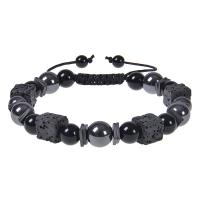 Gemstone Bracelets, Natural Stone, handmade, Adjustable & fashion jewelry & Unisex Approx 7-11.8 Inch 